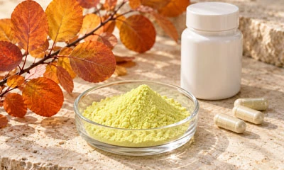 Bagaimana ekstrak Cotinus coggygria diformulasikan dalam produk?